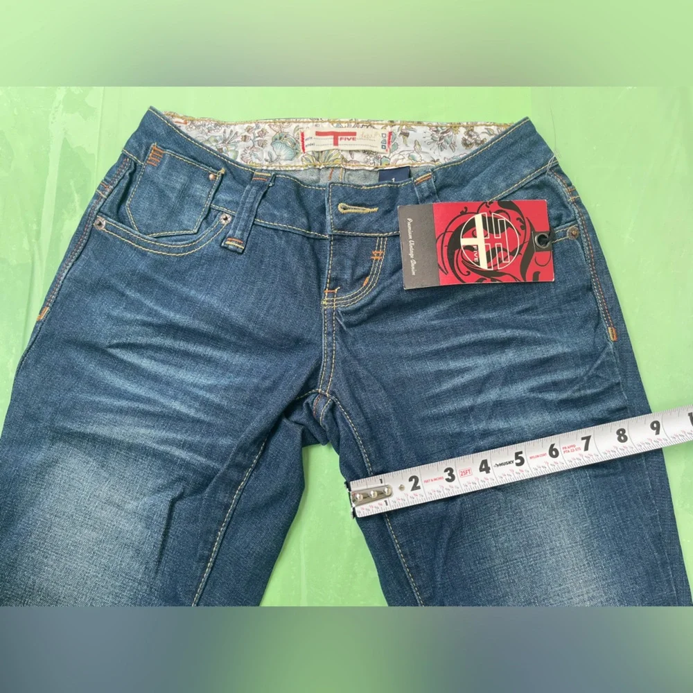LOW RISE VINTAGE Women’s Blue Denim Jeans - Classic Bootcut SIZE 1 - Picture 9 of 15